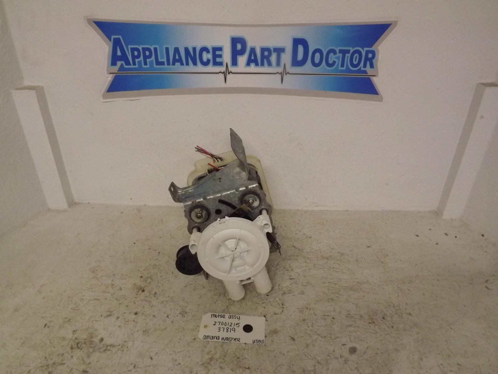 Amana Washer 27001215 37819 Motor Assembly Used Amana Washer 27001215 37819 Motor Assembly Used